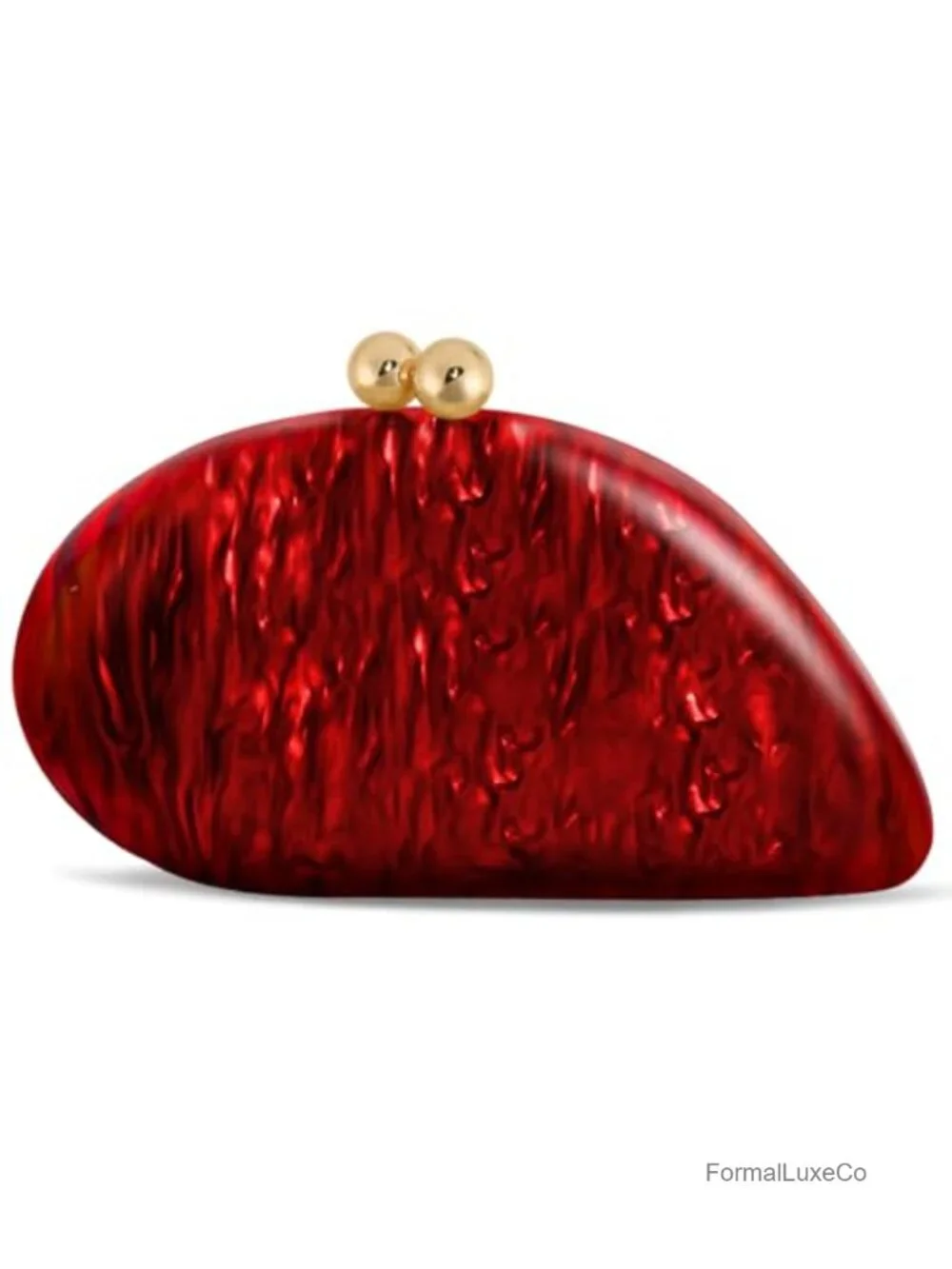 Acrylic Seashell Clutch Purse with Marble Finish, Evening Bag for Weddings